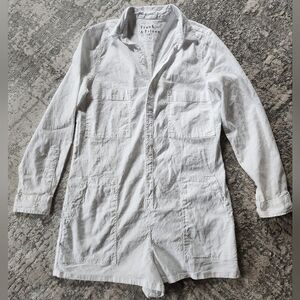 Frank & Eileen Ireland White Short Romper Size Large